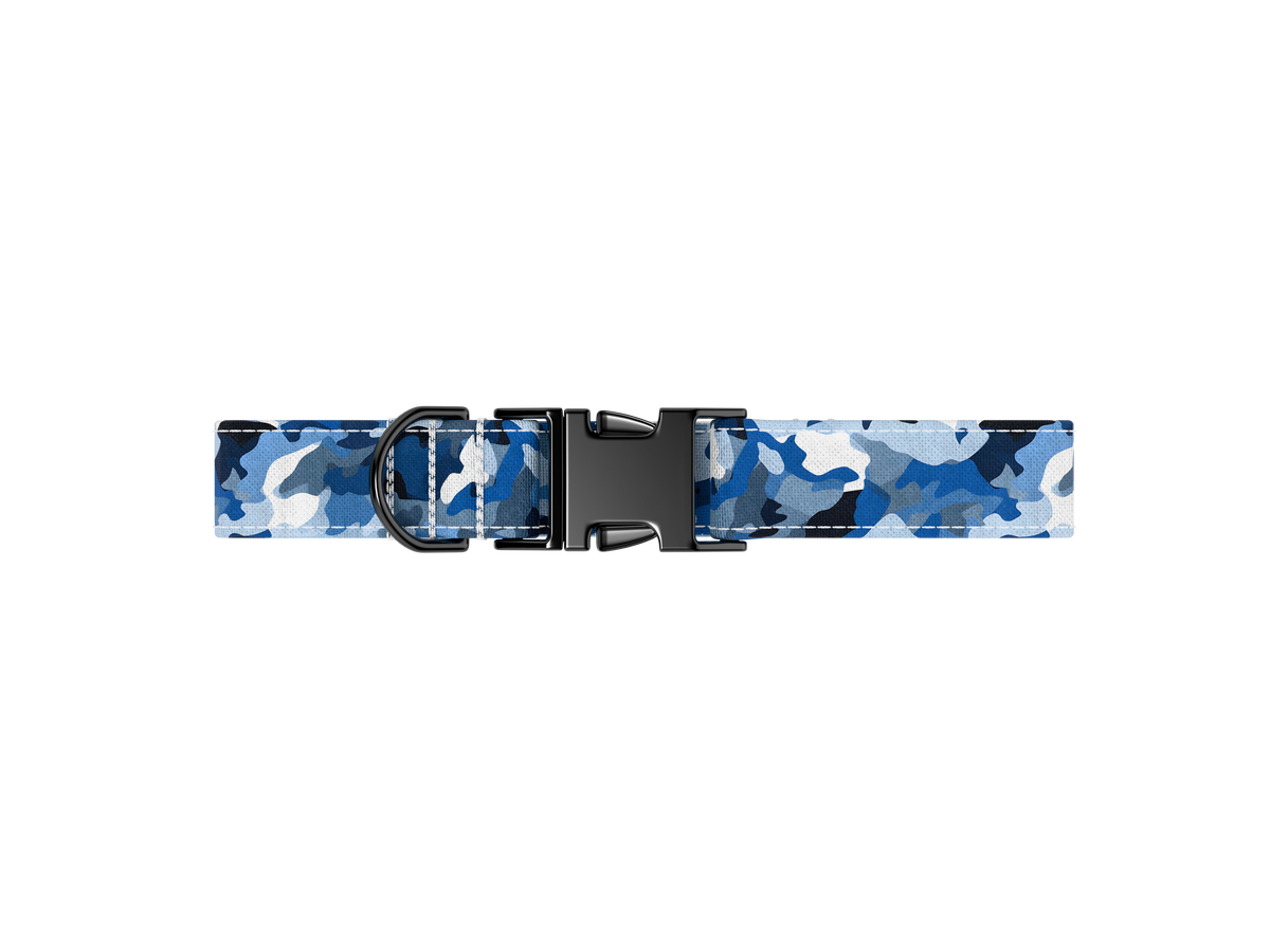 Awesome Paws Hondenhalsband - Camouflage Blauw