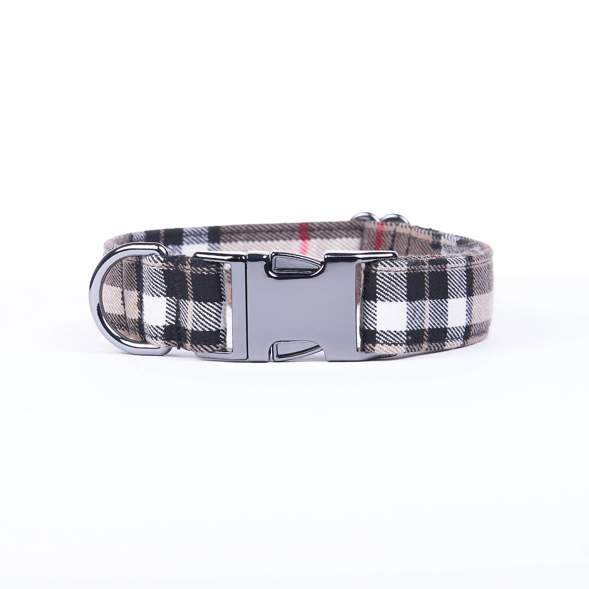 Awesome Paws Hondenhalsband - Schotse Ruit Beige Bruin