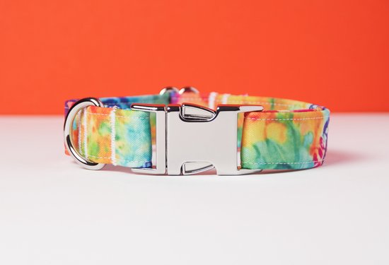 Awesome Paws Hondenhalsband - Multicolor Tie Dye