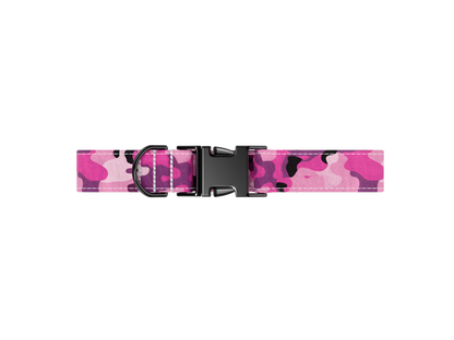 Halsband - Camouflage roze