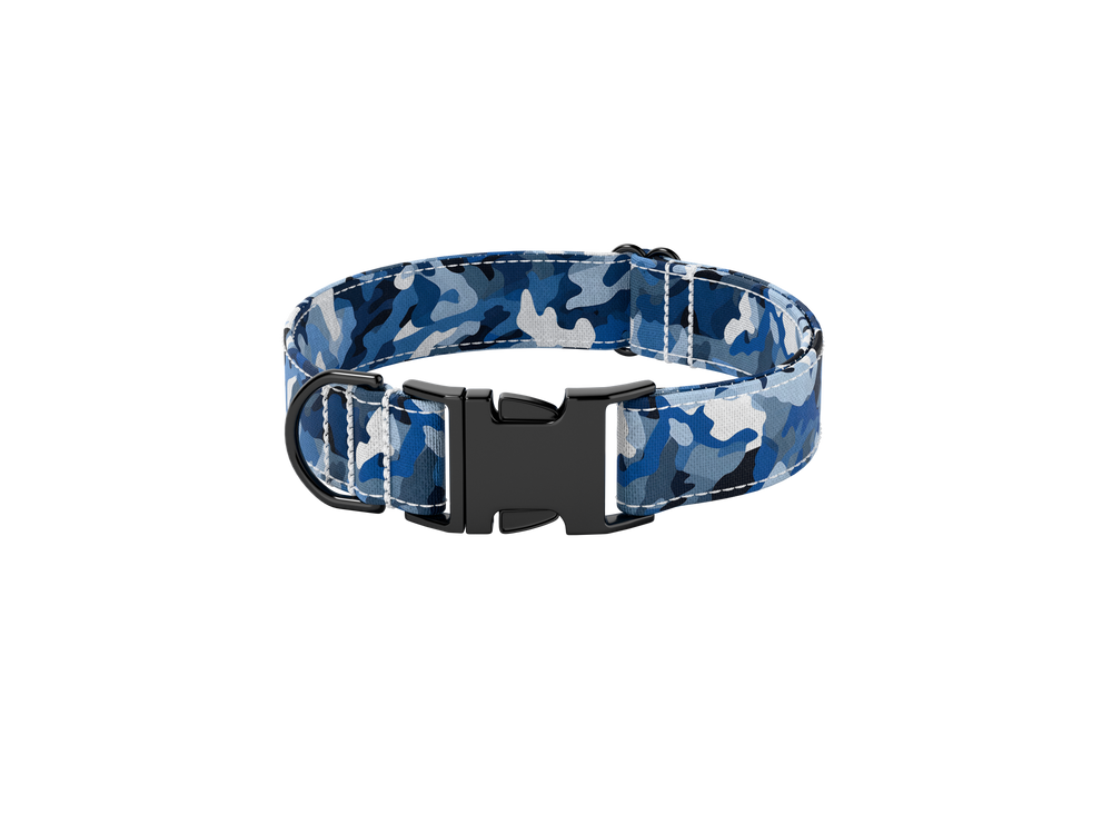 Awesome Paws Hondenhalsband - Camouflage Blauw