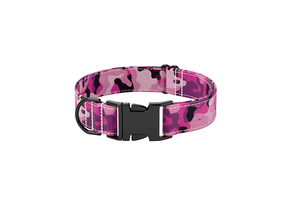 Halsband - Camouflage roze