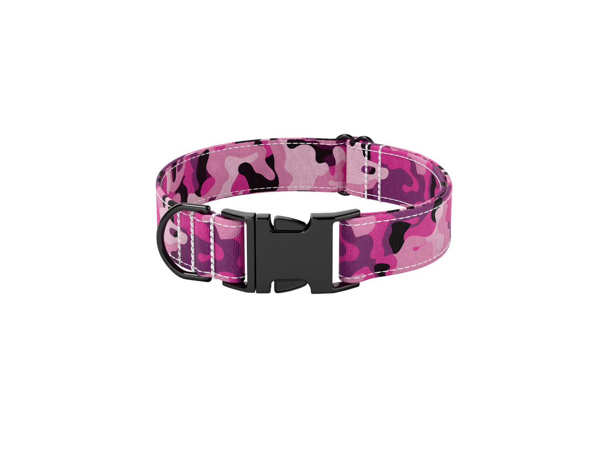 Halsband - Camouflage roze