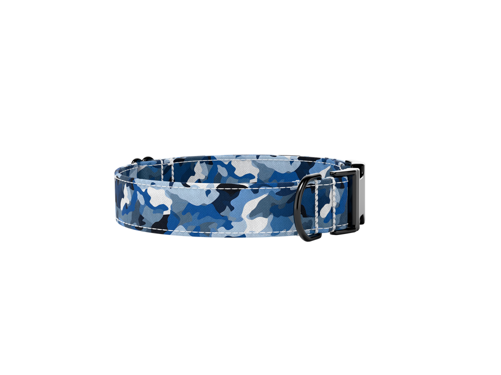 Awesome Paws Hondenhalsband - Camouflage Blauw