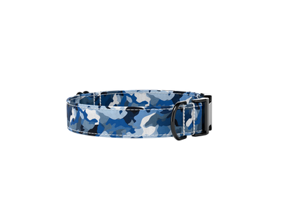 Awesome Paws Hondenhalsband - Camouflage Blauw