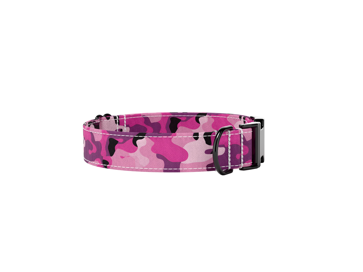 Halsband - Camouflage roze