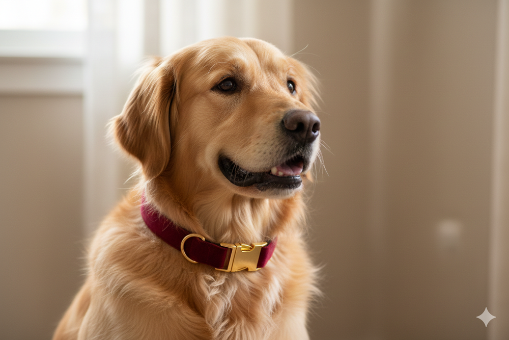 Tail Trends halsband tijdens een wandeling