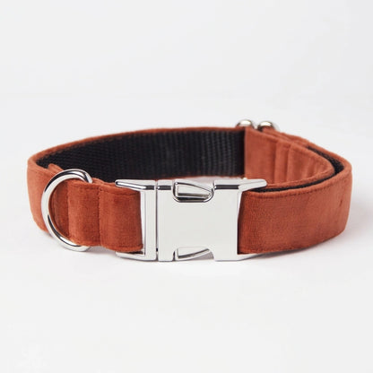 Awesome Paws Hondenhalsband - Suède Velvet Oranje